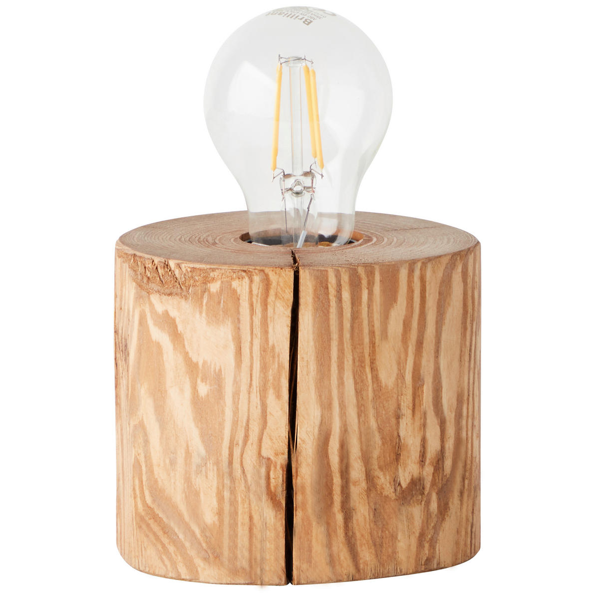 TISCHLEUCHTE - Kieferfarben, Natur, Holz (10/10cm) - Brilliant