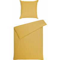 POVLEČENÍ, krep, žlutá, 155/220 cm - žlutá, Basics, textil (155/220cm) - Janine