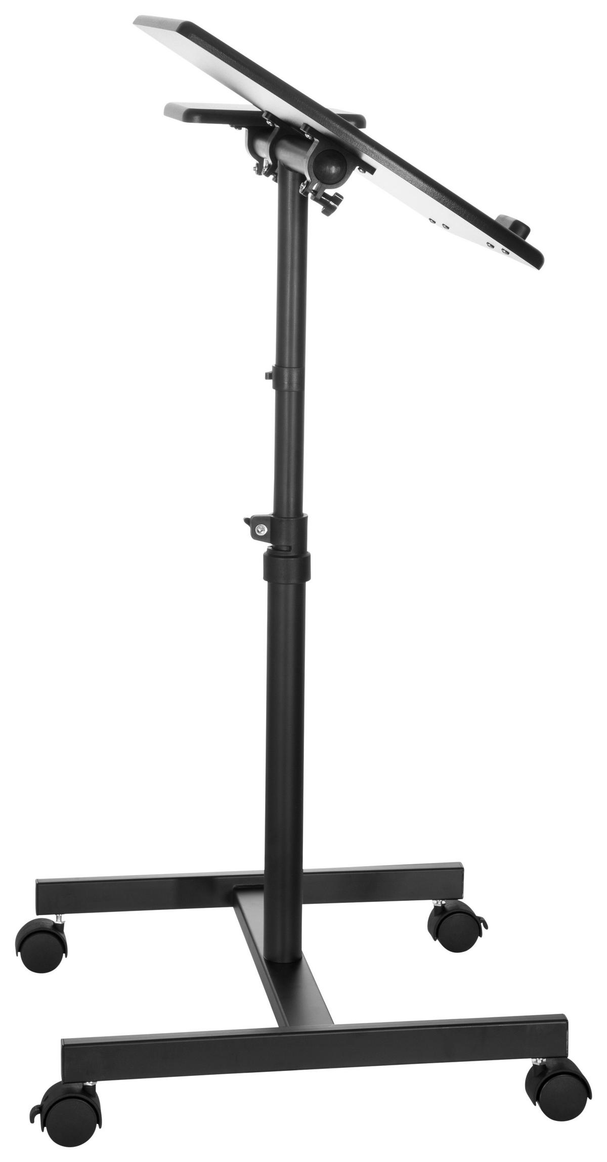 SKRIVBORD  i svart  - svart, Basics, metall/trämaterial (40/44/68,5cm) - MID.YOU