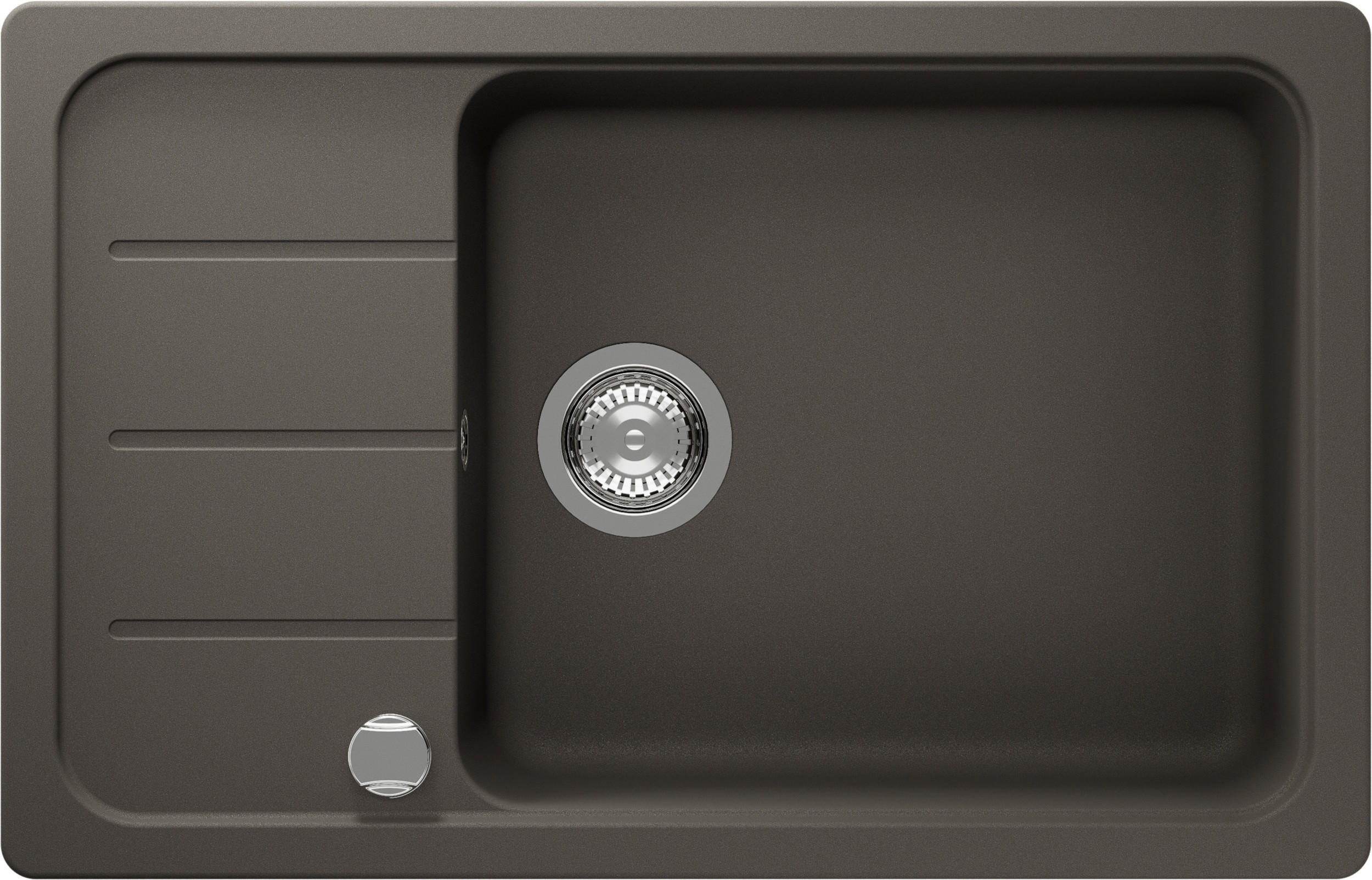 SPÜLE FOMD100LSAGAS  - Dunkelgrau, Basics, Stein (78/29,9/50cm) - Schock