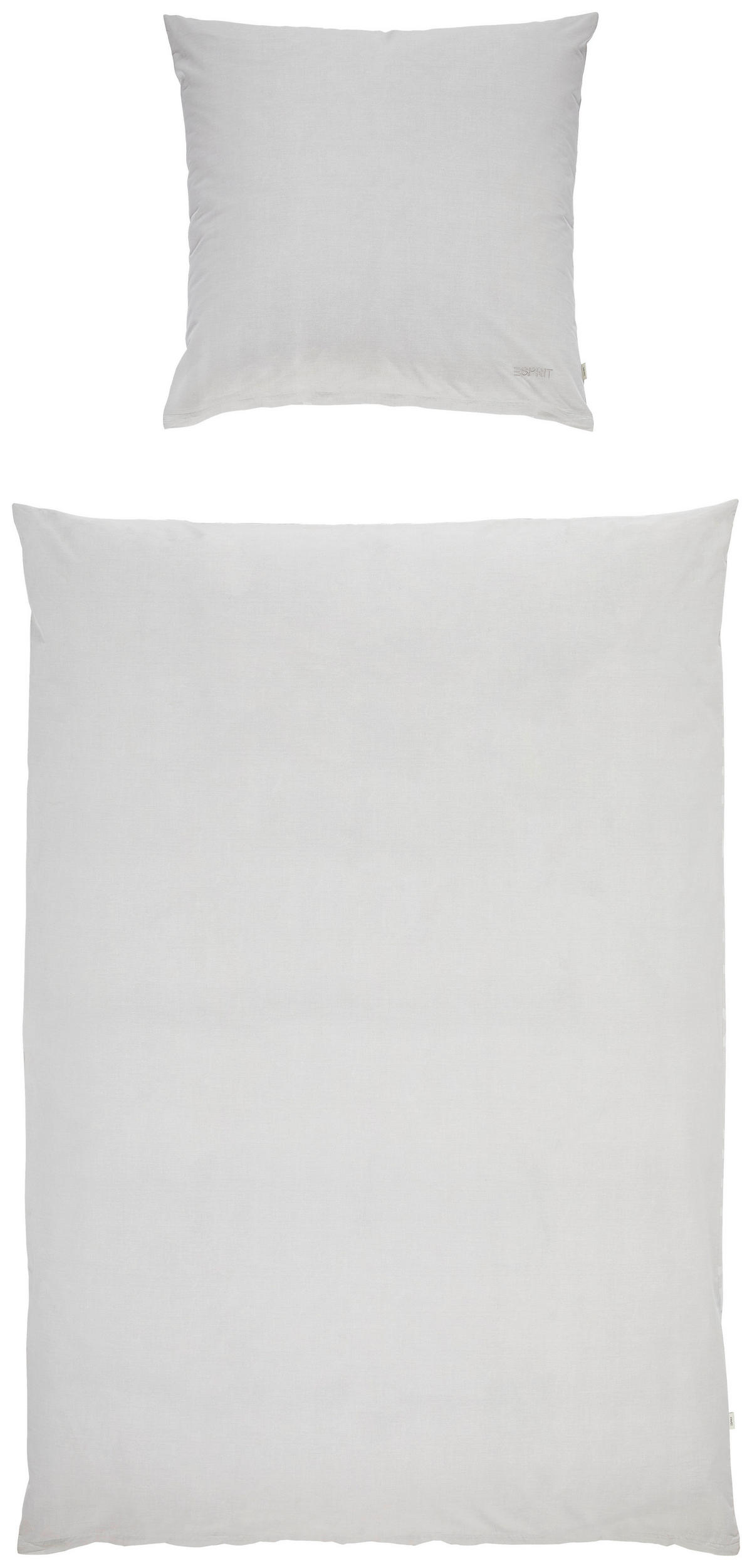 WENDEBETTWÄSCHE SCATTER BIG Renforcé 155/220 cm  - Hellgrau/Grau, Design, Textil (155/220cm) - Esprit