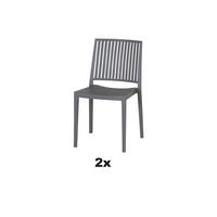 STAPELSTUHL Grau  - Grau, Basics, Kunststoff (57/80/56cm) - Siena Garden