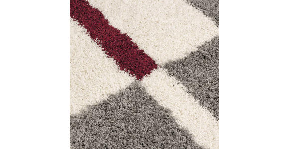 HOCHFLORTEPPICH 80/80 cm Gala Rot - Rot, Design, Textil (80/80cm) - Novel