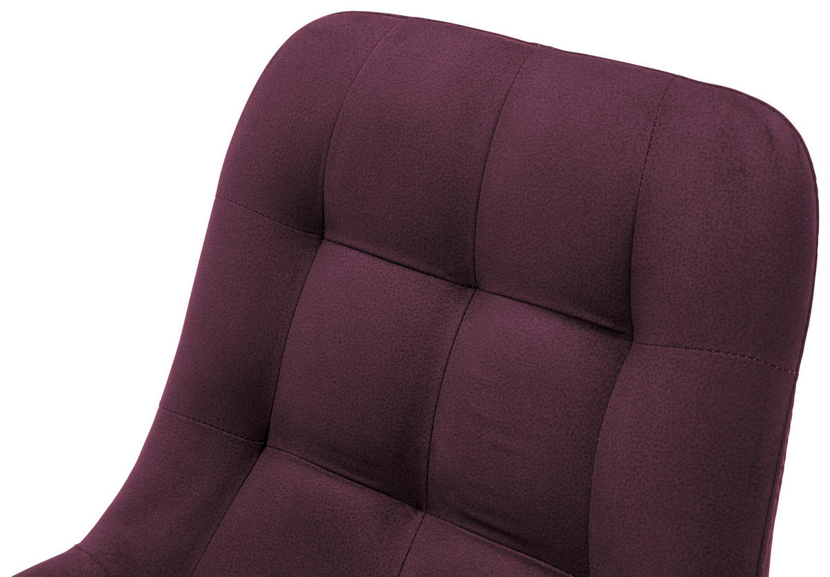 STUHL  in Flachgewebe  - Bordeaux, Konventionell, Holz/Textil (56/84/63cm) - Carryhome