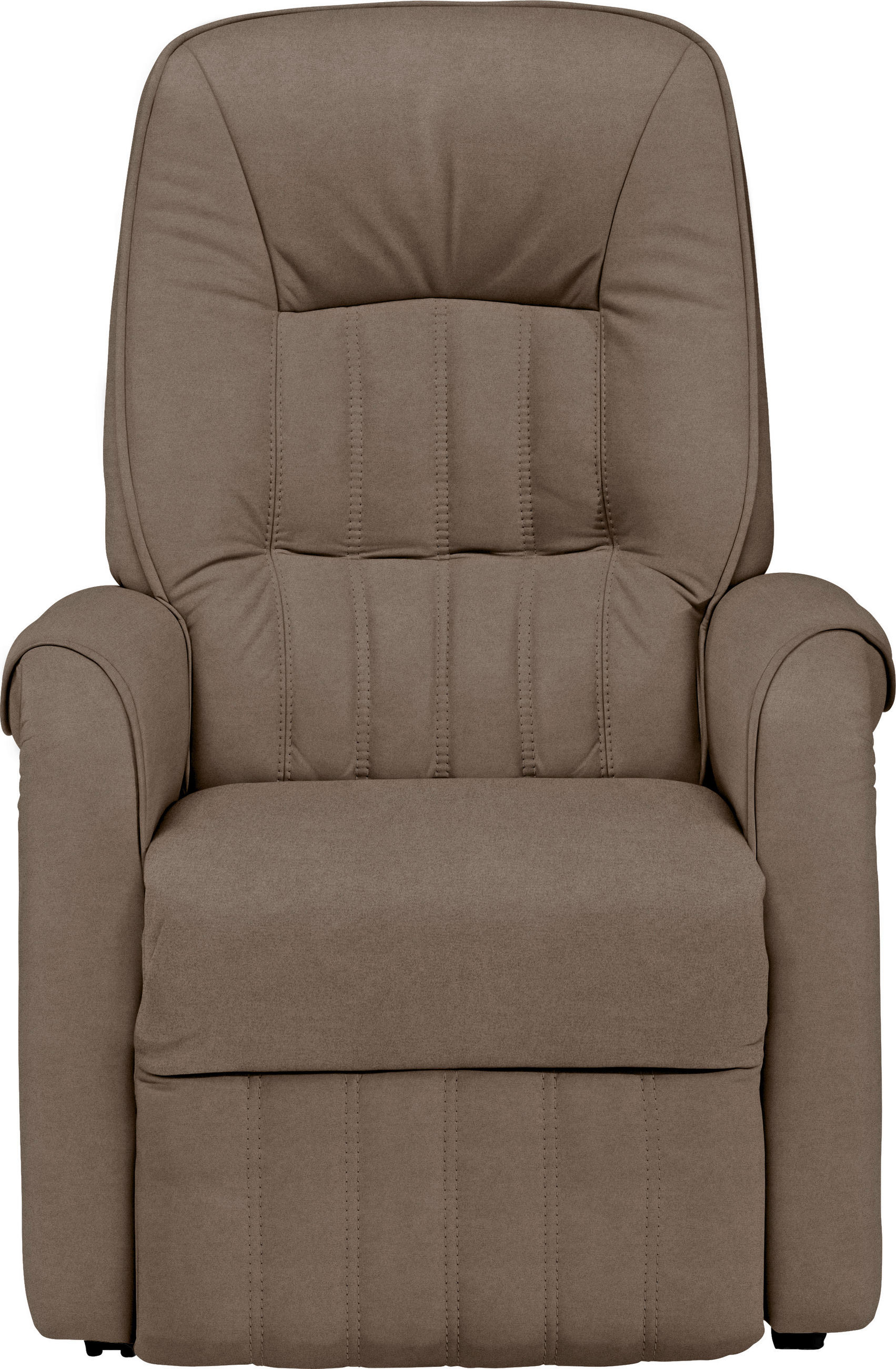 FERNSEHSESSEL  mit Relaxfunktion, Aufstehhilfe, Fußteilverstellung Mikrofaser Schlammfarben  - Schlammfarben/Schwarz, KONVENTIONELL, Textil (78/107/93cm) - Himolla