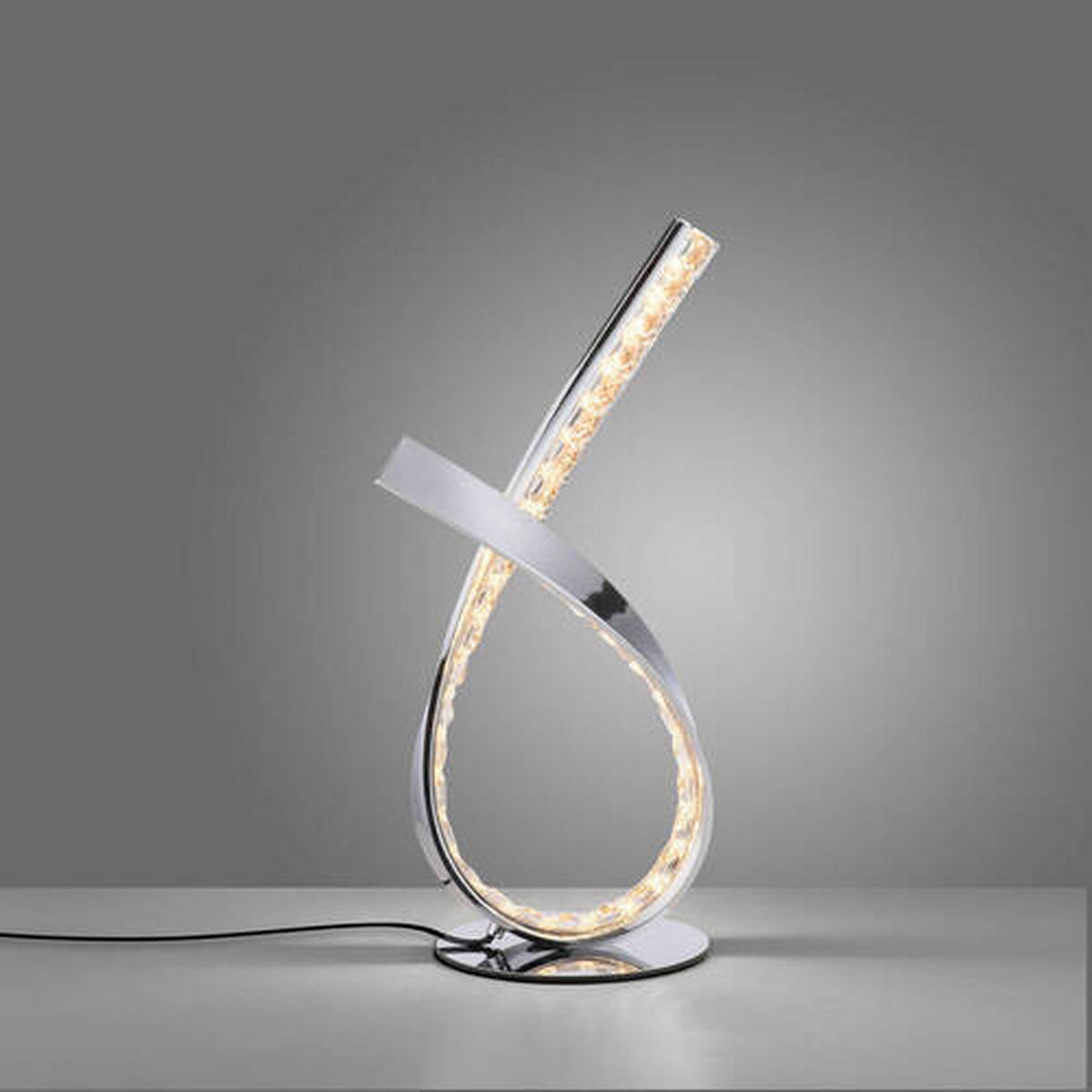 LED BORDSLAMPA 17/15/38,5 cm   - kromfärg, Design, metall/plast (17/15/38,5cm) - Paul Neuhaus