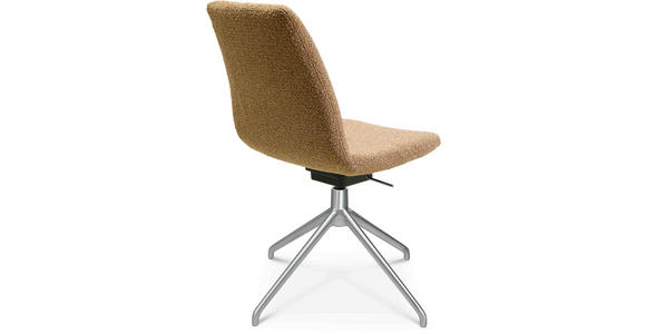 STUHL in Aluminium Flachgewebe Metall, Textil - Orange, Design, Textil/Metall (46/81,5-84,5/55cm) - Johann Jakob