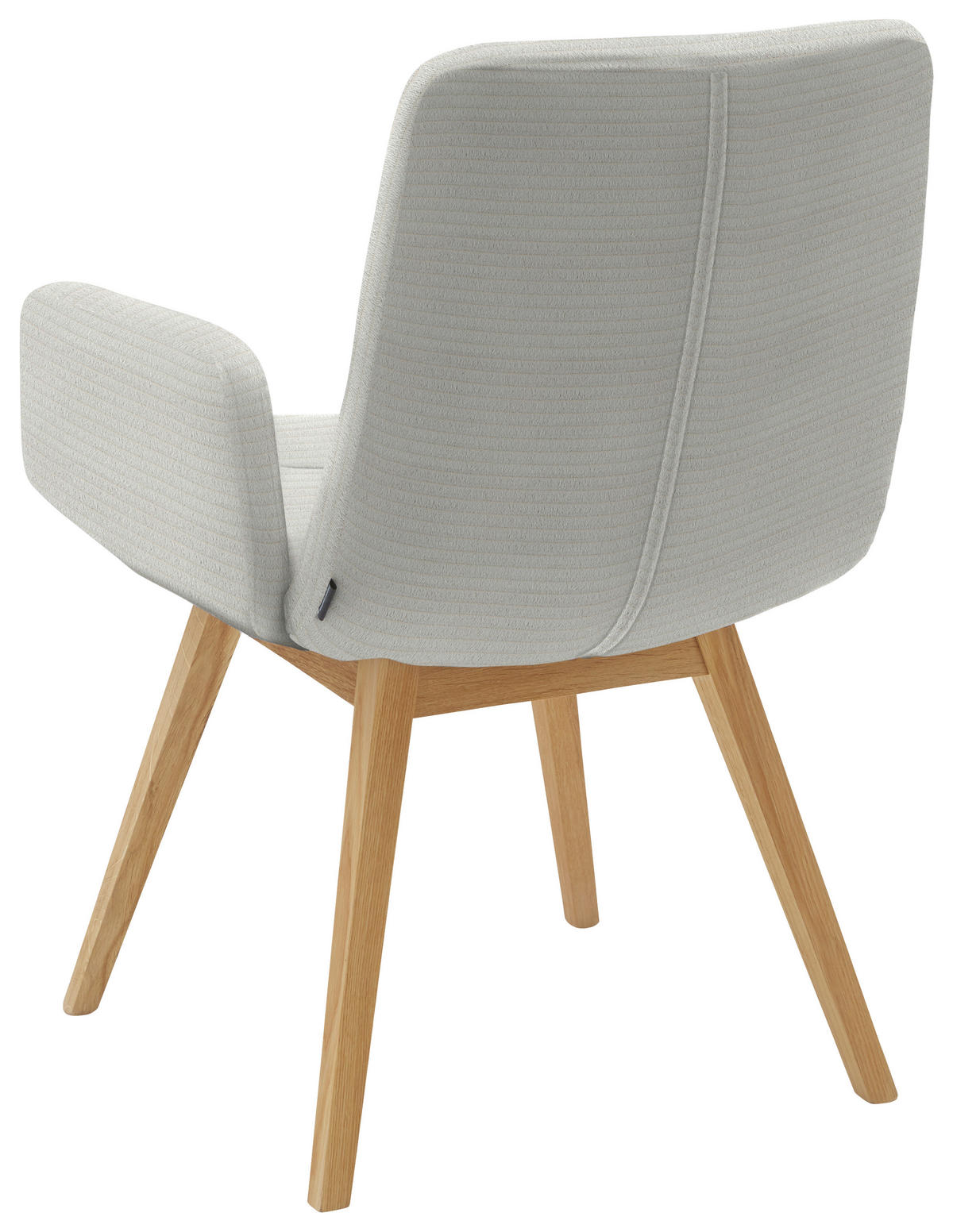 ARMLEHNSTUHL - Hellgrau/Naturfarben, Design, Holz/Textil (61/88/66cm) - Dieter Knoll