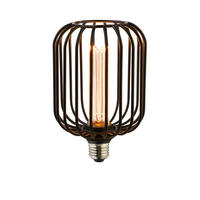 LED-LJUSKÄLLA   E27  - klar/svart, Basics, metall/glas (10/16.9cm)