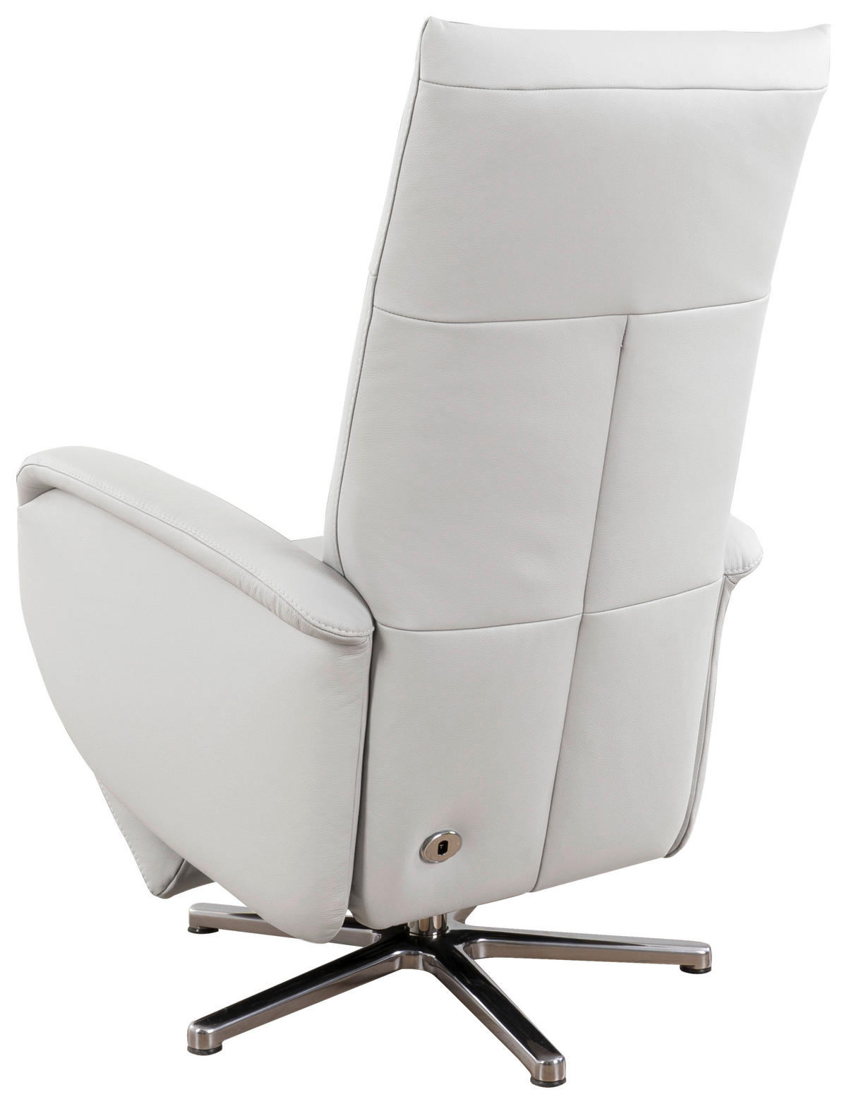 DREHSTUHL  in Weiss  - Chromfarben/Weiss, Konventionell, Leder/Metall (75/112/82cm) - Sit & More