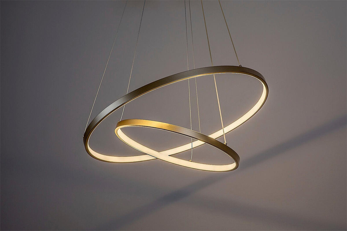 LED LUSTER  60/120 cm      - zlatna, Dizajnerski, metal (60/120cm)