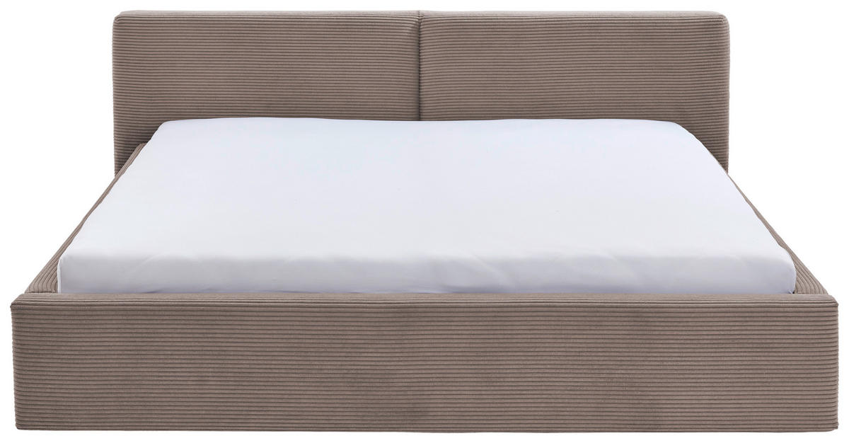 POLSTERBETT 180/200 cm  in Taupe  - Taupe, Basics, Holz/Textil (180/200cm) - Xora