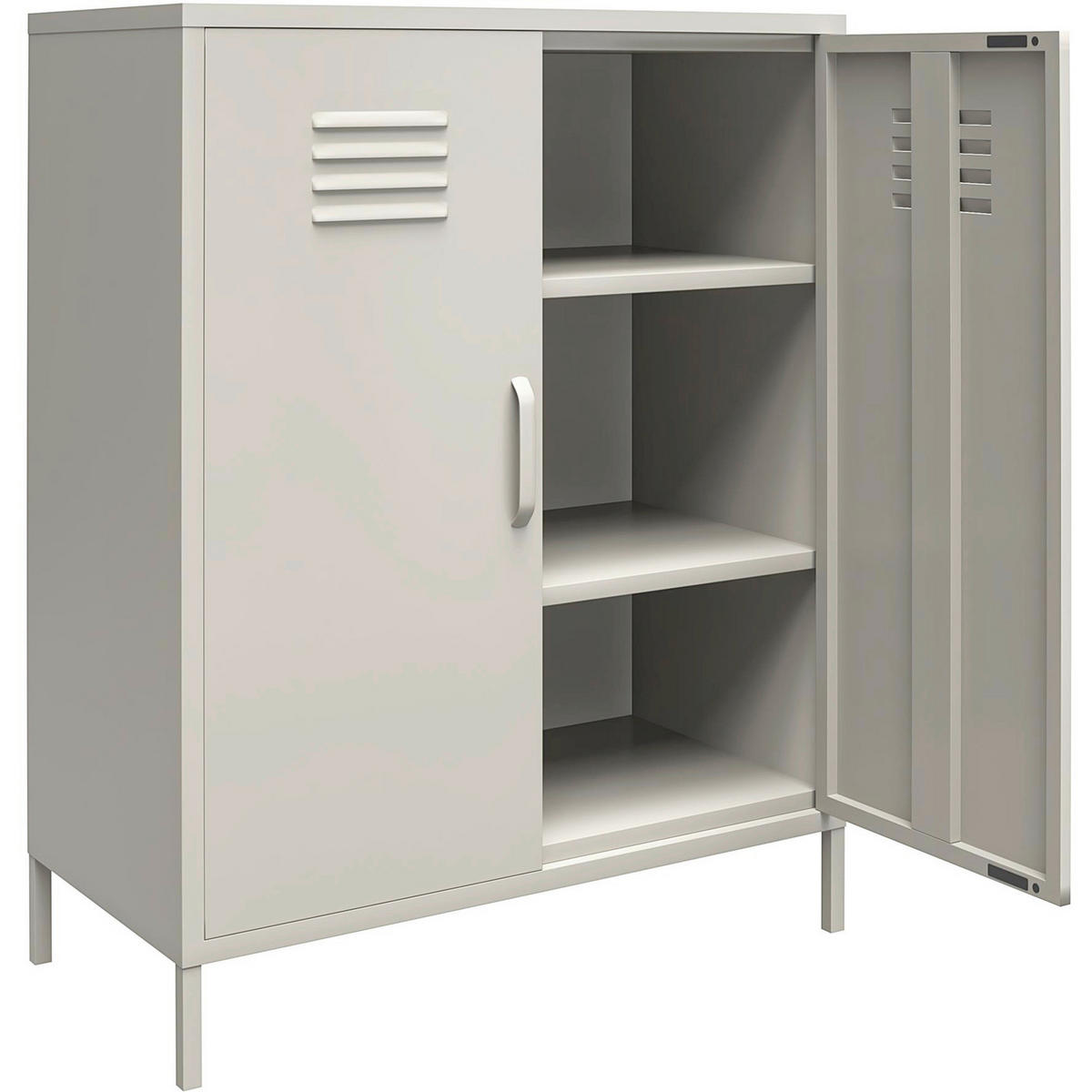 HIGHBOARD Bradford  in 79/100/39 cm  - Taupe, Design, Metall (79/100/39cm) - MID.YOU