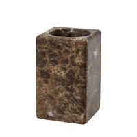 ZAHNBÜRSTENHALTER Stein  - Braun, Design, Stein (6.7/6.7/10.5cm) - Aquanova