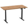 SCHREIBTISCH 140/50/71 cm  in Schwarz, Honigeiche  - Honigeiche/Silberfarben, Design, Holzwerkstoff/Metall (140/50/71cm) - MID.YOU