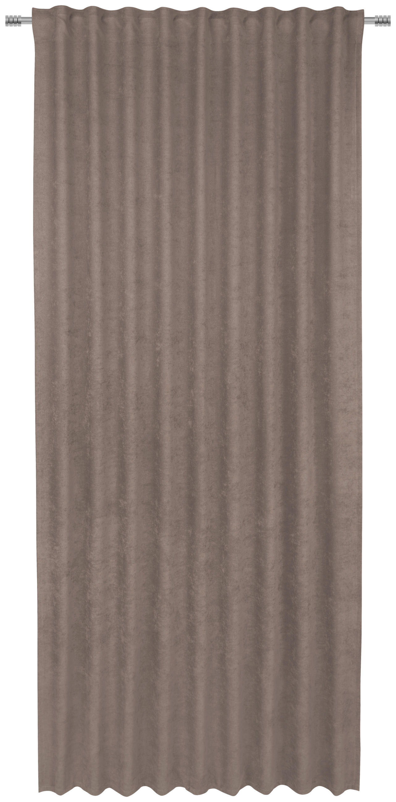 KONČANA ZAVESA  neprosojno   140/245 cm  - rjavosiva, Konvencionalno, tekstil (140/245cm) - Esposa