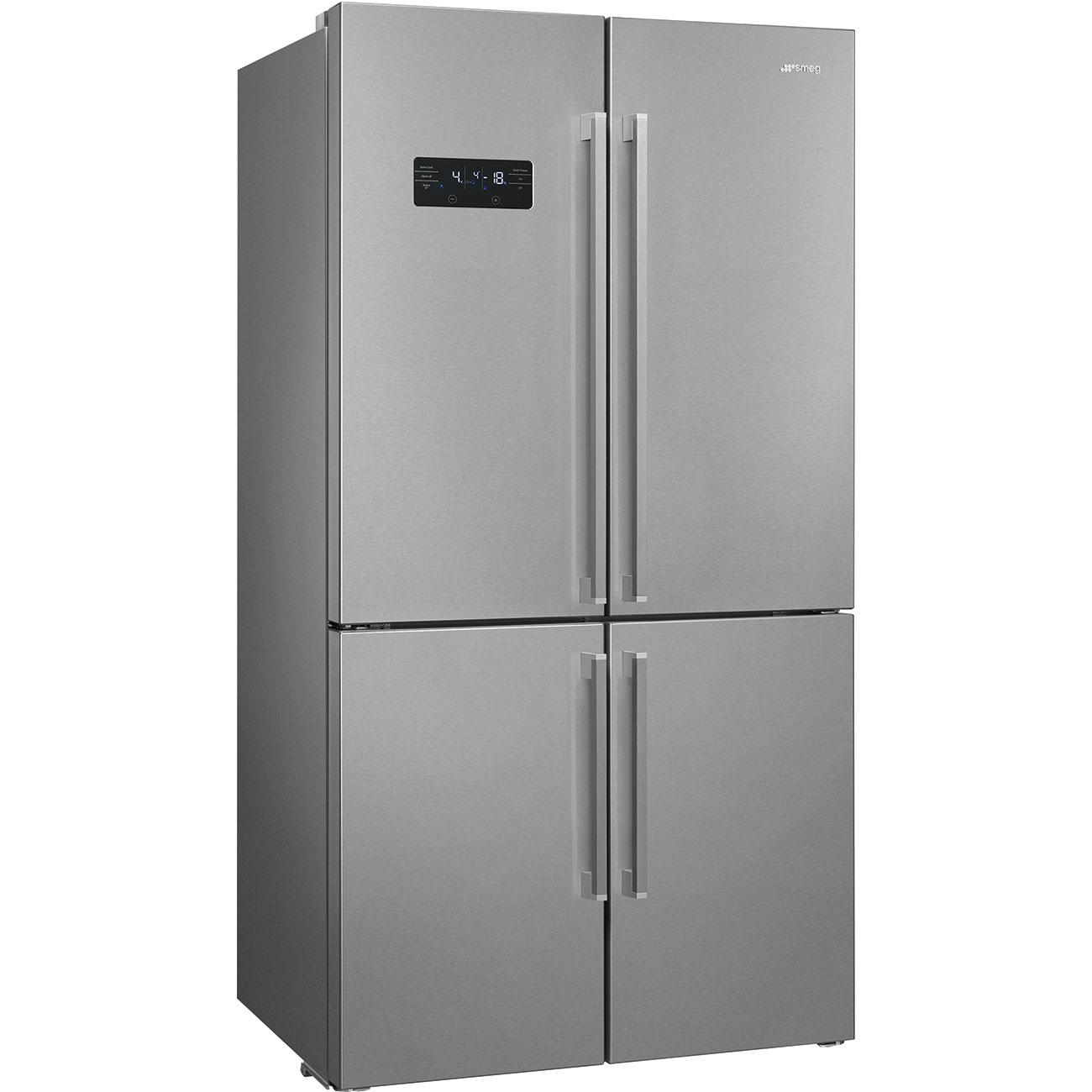 FRENCH-DOOR 90,8/182/70,5 cm FQ60XDAIE - Edelstahlfarben, Basics, Glas/Metall (90,8/182/70,5cm) - SMEG