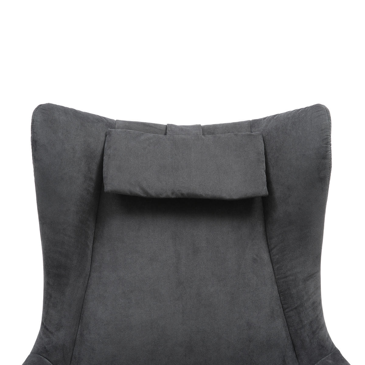 SESSELSET in Cord Anthrazit  - Anthrazit/Schwarz, MODERN, Textil/Metall (82/106/85cm) - Livetastic
