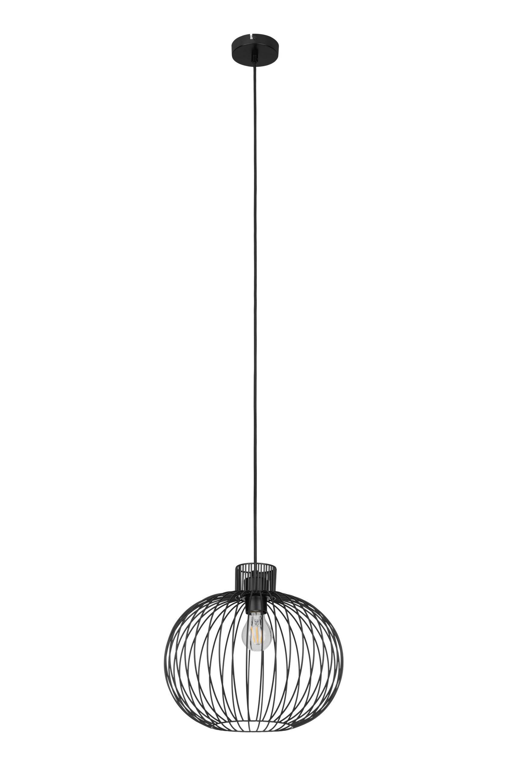HÄNGELEUCHTE 35/150 cm  - Schwarz, Trend, Metall (35/150cm) - Collett's Monde