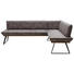 ECKBANK 243/183 cm in Schwarz, Eichefarben, Dunkelbraun - Eichefarben/Dunkelbraun, Design, Holz/Textil (243/183cm) - Voleo ECKBANK 243/183 cm in Schwarz, Eichefarben, Dunkelbraun - Eichefarben/Dunkelbraun, Design, Holz/Textil (243/183cm) - Voleo
