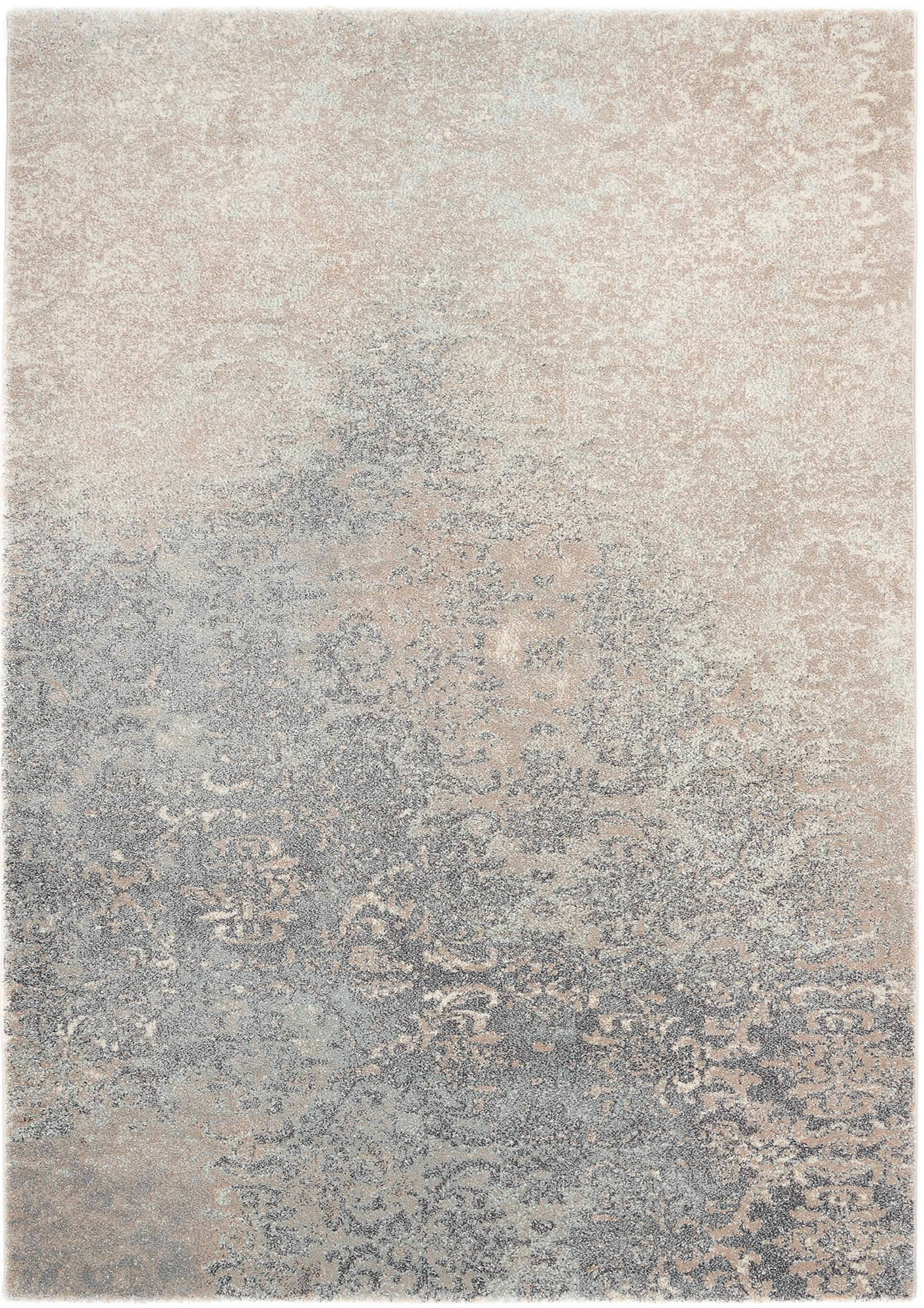 Novel Vintage-Teppich Palermo Braun, Türkis 65x130 cm