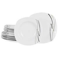 TAFELSERVICE 12-teilig  - Weiss, Basics, Keramik - Creatable