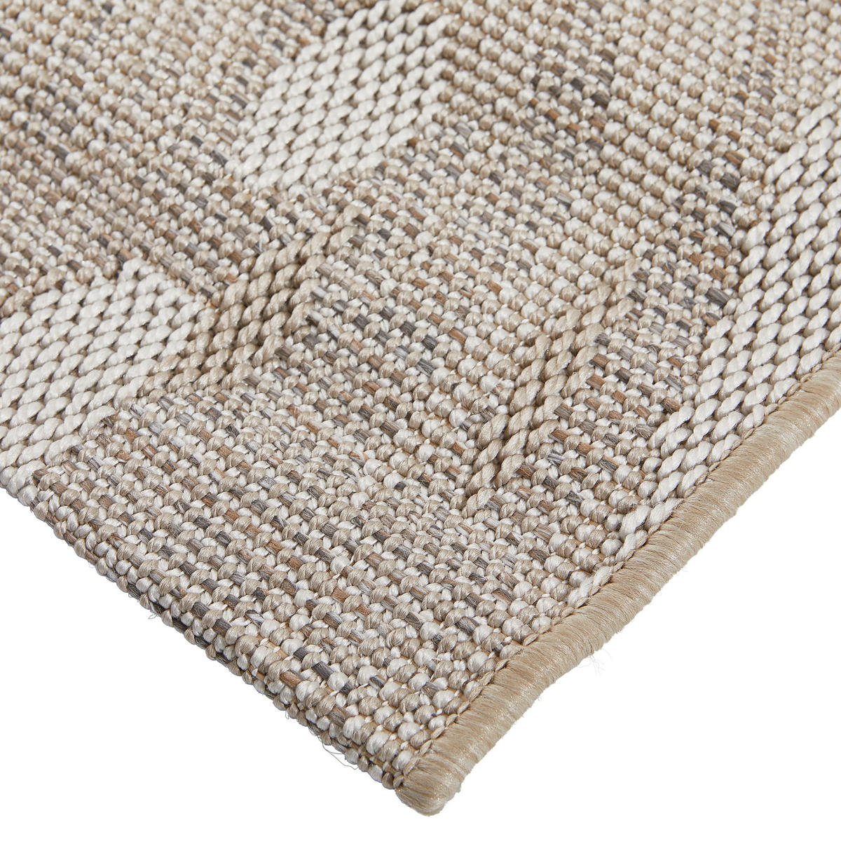 VENKOVNÍ KOBEREC, 200/250 cm, hnědá, béžová - hnědá/béžová, Design, textil/plast (200/250cm) - Novel