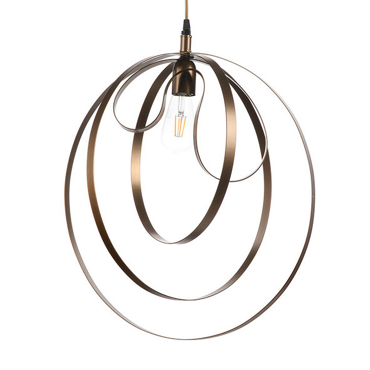 HÄNGELEUCHTE 50/110 cm   - Bronzefarben, Design, Metall (50/110cm)