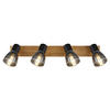 STRAHLER 50/7/15,5 cm   - Dunkelbraun/Schwarz, Natur, Glas/Holz (50/7/15,5cm) - Globo