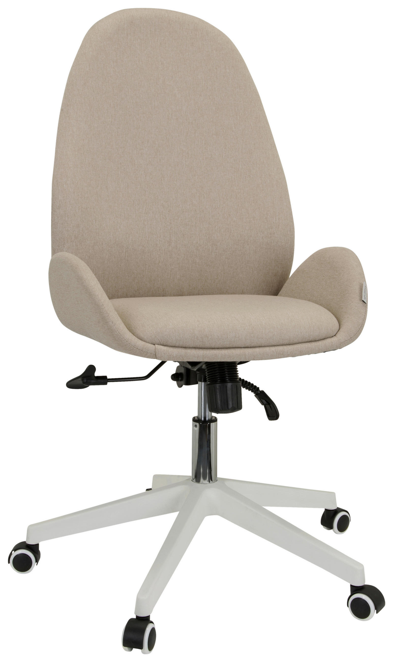 DREHSTUHL Flachgewebe Beige  - Beige/Weiß, Basics, Kunststoff/Textil (56/104/58cm) - MID.YOU