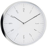 WANDUHR  Chromfarben 30,0 cm  - Chromfarben, Basics, Kunststoff (30,0cm)