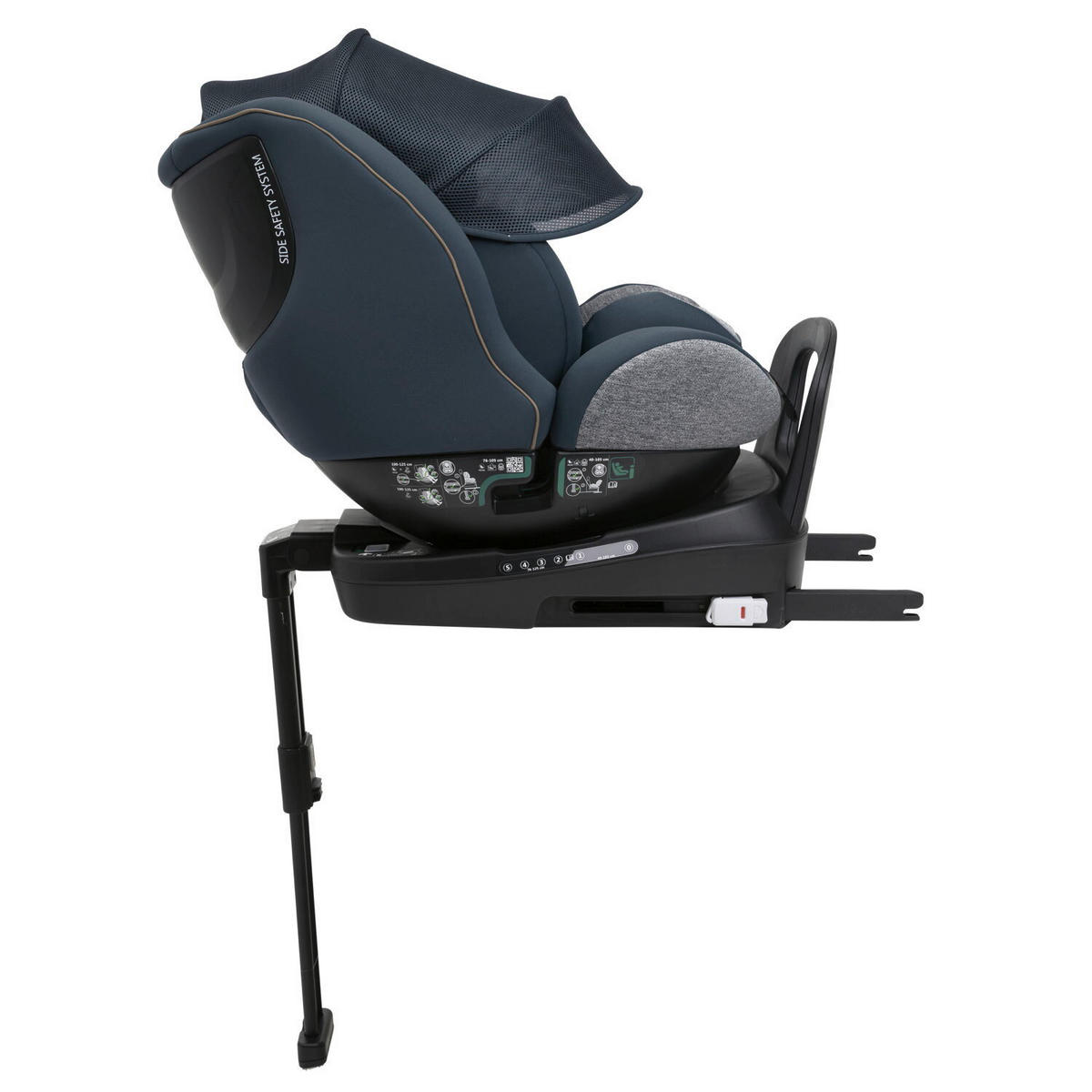KINDERAUTOSITZ SEAT3FIT AIR   - Graphitfarben, Basics (49/44/61cm) - Chicco