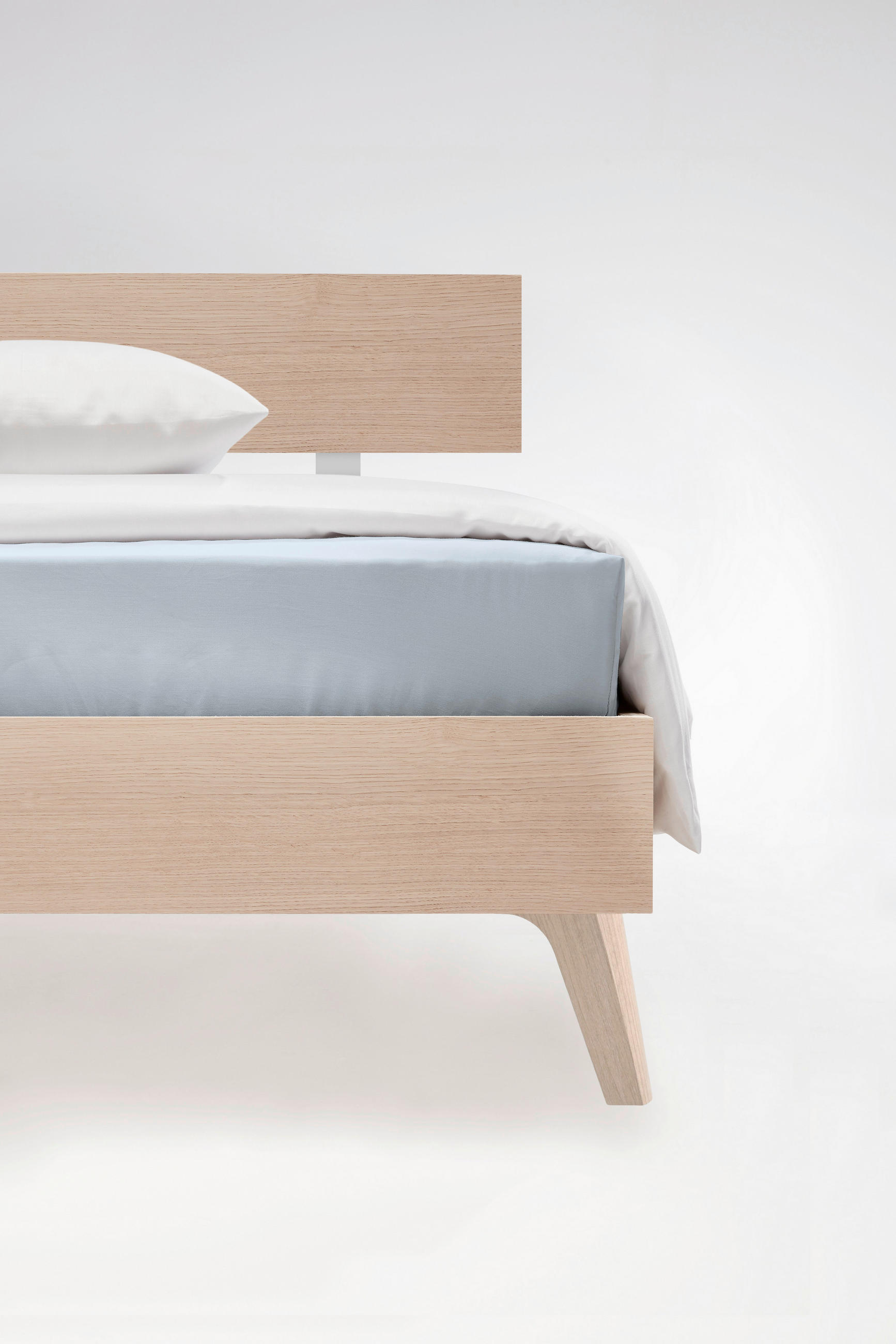 SPANNLEINTUCH 180/200 cm Makosatin  - Hellblau, Basics, Textil (180/200cm) - Fleuresse