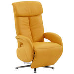 RELAXSESSEL in Textil Gelb  - Chromfarben/Gelb, Design, Textil/Metall (70/112/80cm) - Cantus