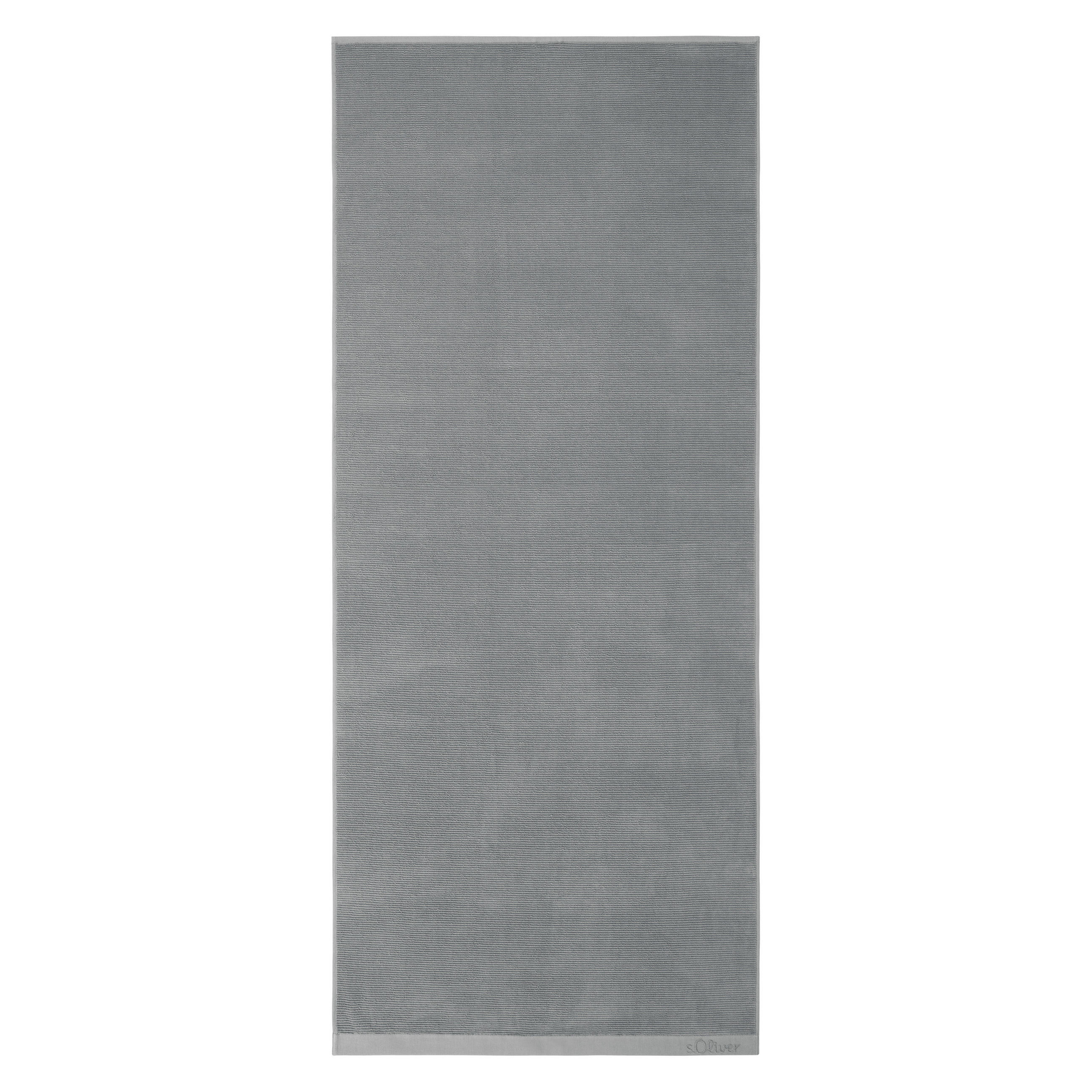 SAUNATUCH 80/200 cm s.Oliver Grau - Grau, Trend, Textil (80/200cm) - S. Oliver