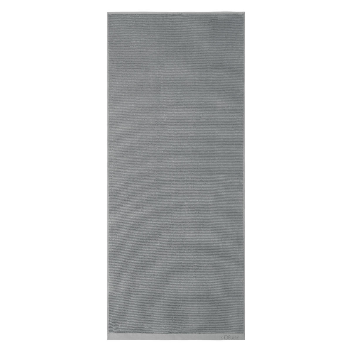 SAUNATUCH s.Oliver Grau  - Grau, Trend, Textil (80/200cm) - S. Oliver
