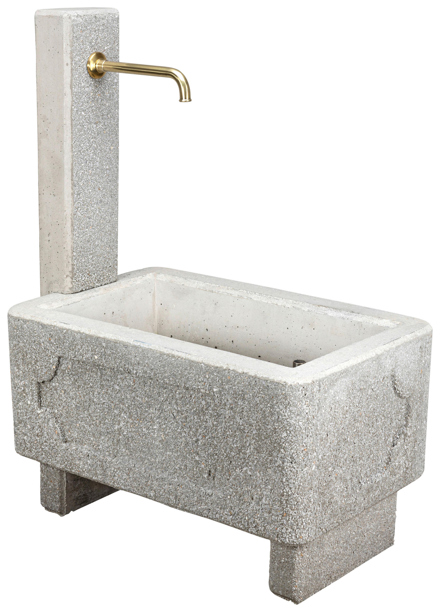 GARTENBRUNNEN - Weiss, Design, Stein (51/114/81cm) - Nouvel