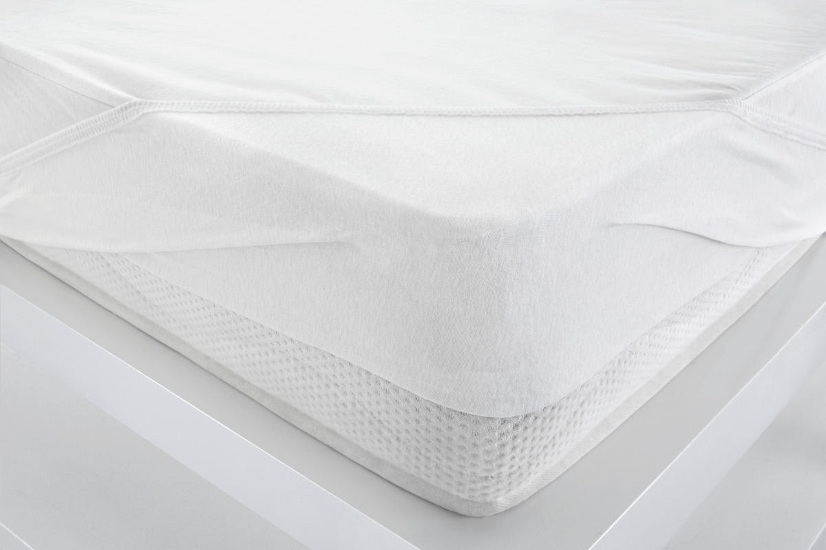 SPANNLEINTUCH 140/200 cm Jersey  - Weiß, Basics, Textil (140/200cm)