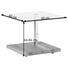 BEISTELLTISCH in Eichefarben, Chromfarben - Chromfarben/Eichefarben, Design, Glas/Holz (60/60/44-64cm) BEISTELLTISCH in Eichefarben, Chromfarben - Chromfarben/Eichefarben, Design, Glas/Holz (60/60/44-64cm)