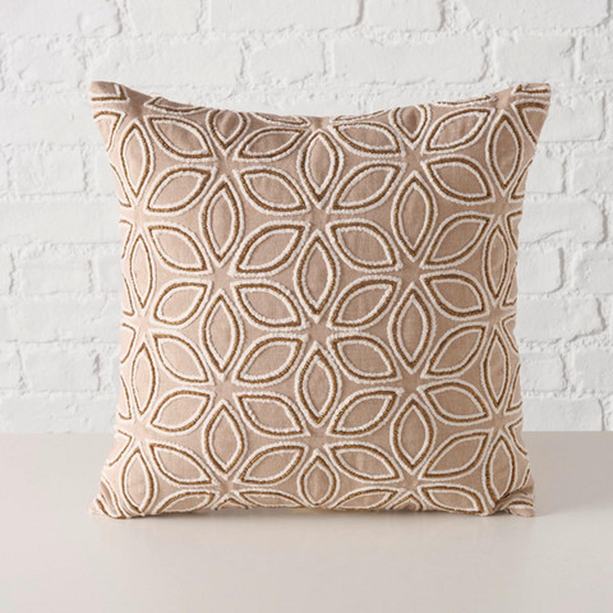 ZIERKISSEN  - Beige, Basics, Textil (40/40/15cm) - Boltze Home