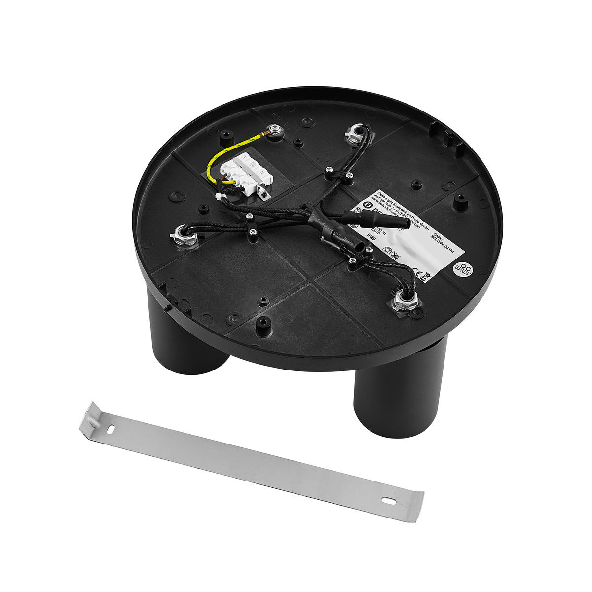 DECKENSTRAHLER - Schwarz, Design, Metall (25/25/12,5cm)