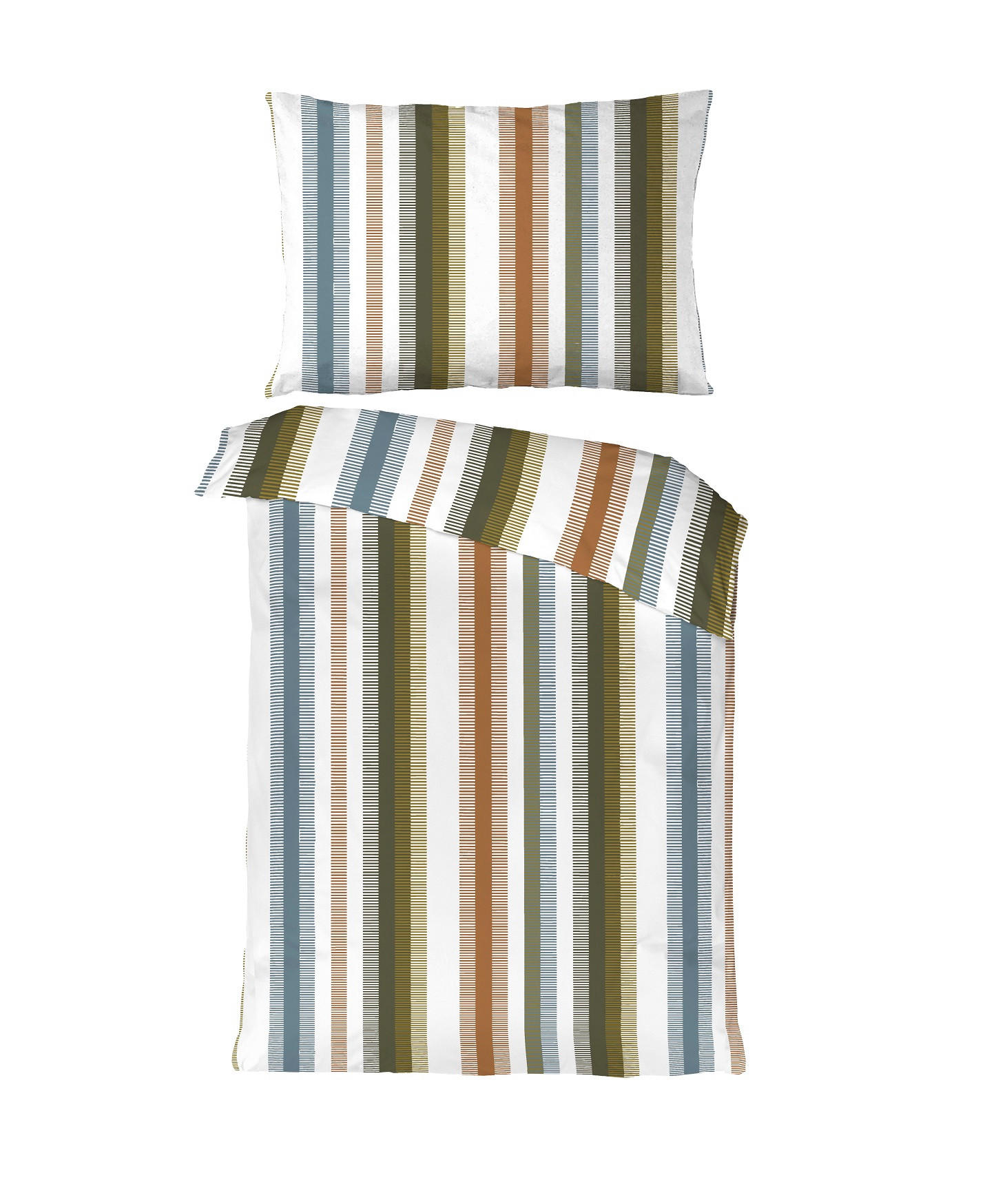 BETTWÄSCHESET 160/210 cm  65 cm/100 cm  - Blau/Weiss, Basics, Textil (160/210cm) - Novel