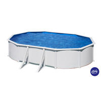 POOL-SET 2024 500/300/120 cm  - Weiß, KONVENTIONELL, Metall (500/300/120cm) - Gre