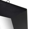 WANDSPIEGEL 100/70/4 cm    in Freiform  - Schwarz, LIFESTYLE, Glas/Holzwerkstoff (100/70/4cm) - Landscape