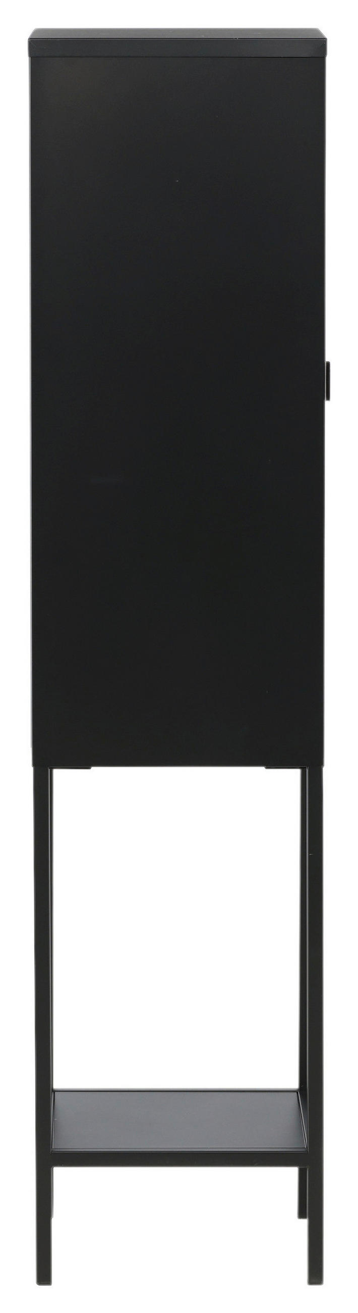VITRINE in Schwarz  - Schwarz, Design, Metall (40.5/150/35cm) - Livetastic