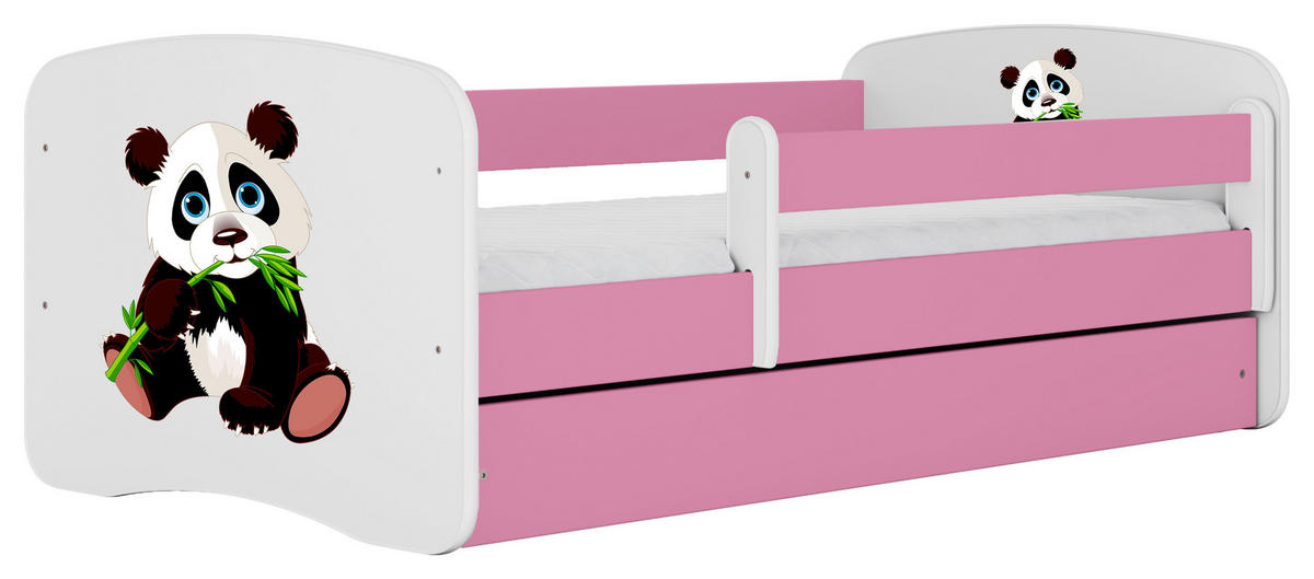 KINDER-/JUNIORBETT - Pink/Birkefarben, MODERN, Holz/Holzwerkstoff (80/160cm) - MID.YOU