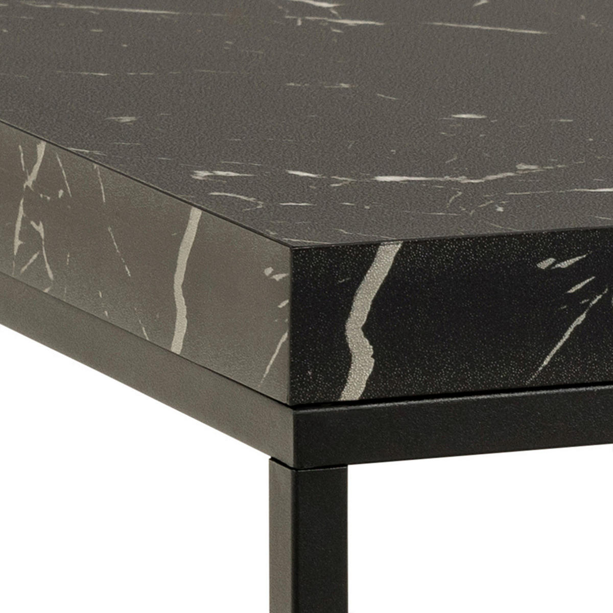 TABLE BASSE in Holzwerkstoff 60/60/45 cm  - noir, Design, métal/matériau de bois (60/60/45cm) - Livetastic