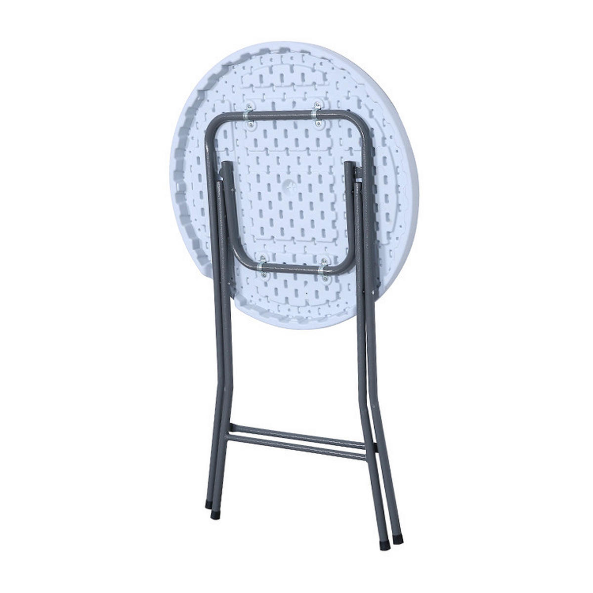 STEHTISCH - Platinfarben/Weiß, MODERN, Kunststoff/Textil (60/60/110cm) - Acamp