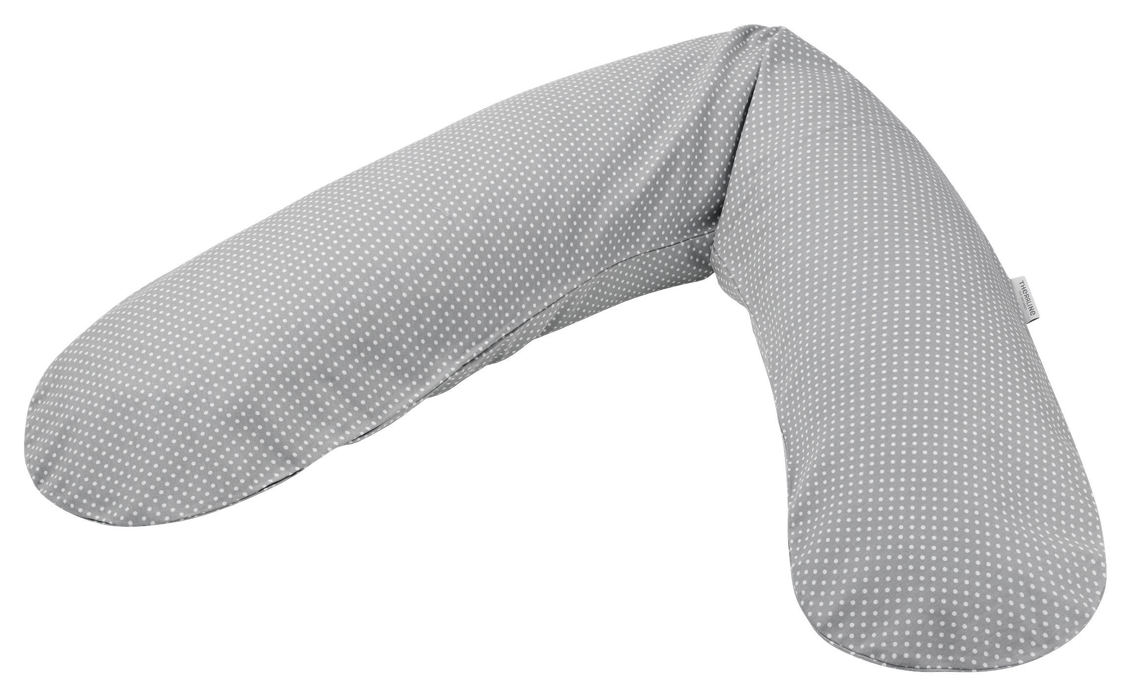 STILLKISSENBEZUG 190 cm   - Grau, Basics, Textil (190cm) - Theraline