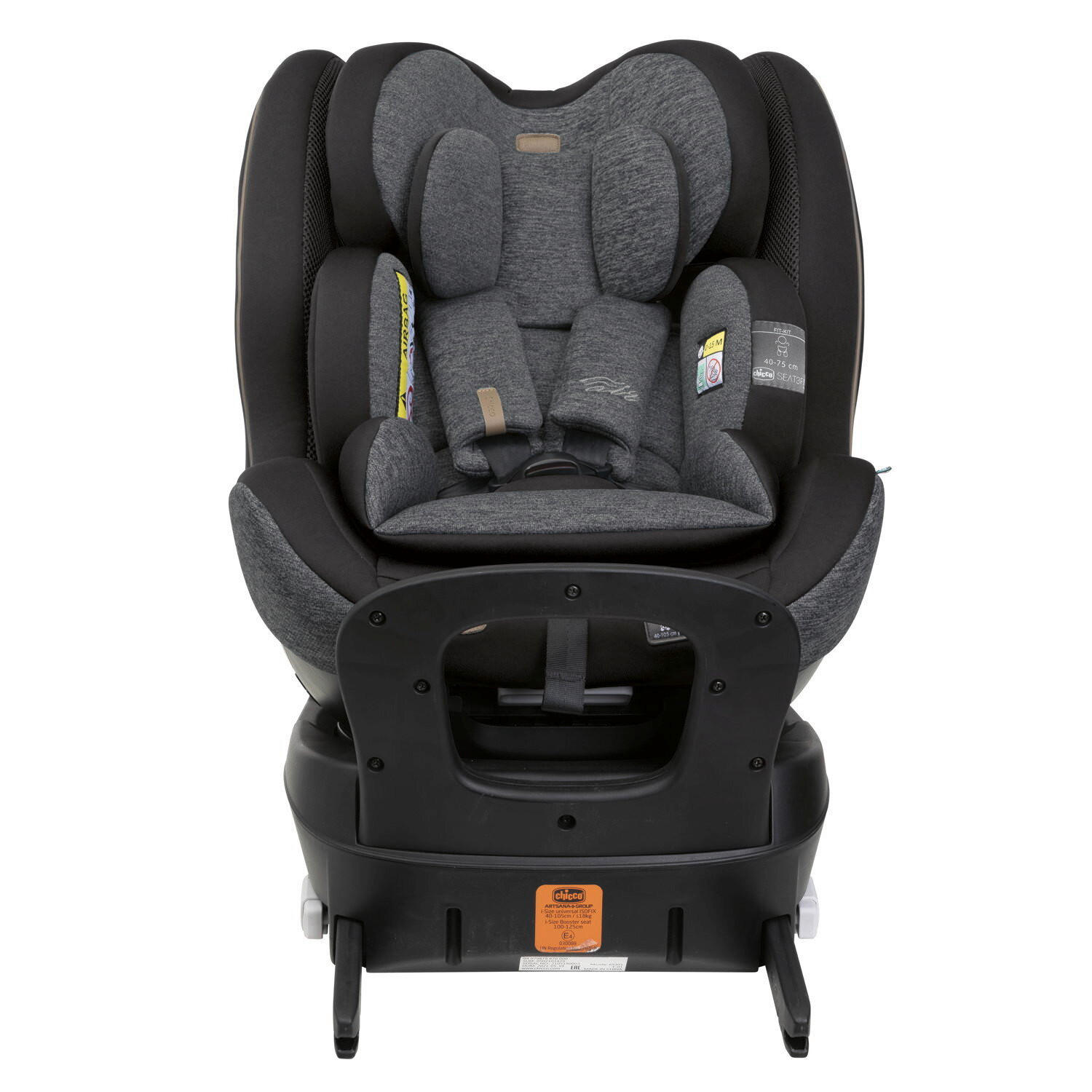 KINDERAUTOSITZ SEAT3FIT IS AIR Black Melange   - Schwarz, Basics (49/44/61cm) - Chicco